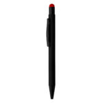 TITANIUM BLACK, metalna „touch“ hemijska olovka, crvena
