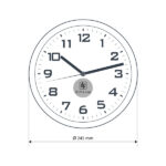 TIME, plastični zitni sat, crni