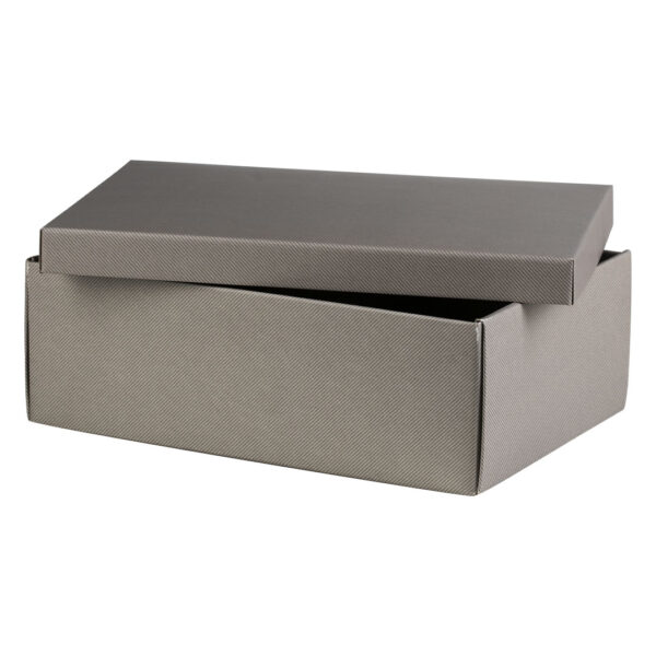 EASY, troslojna samosklopiva poklon kutija sa poklopcem, siva