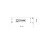 DEOCOM 3.0, usb flash memorija, tamno metalni, 32GB