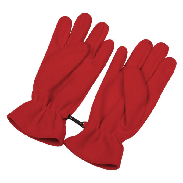 ZERO, rukavice od polara sa plastičnim karabinjerom, crvene, S/M