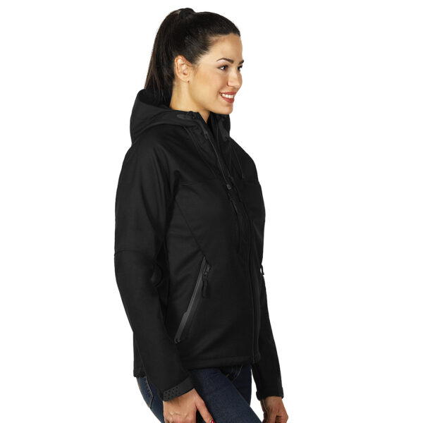 BLACK PEAK WOMEN, ženska softšel jakna sa kapuljačom crna