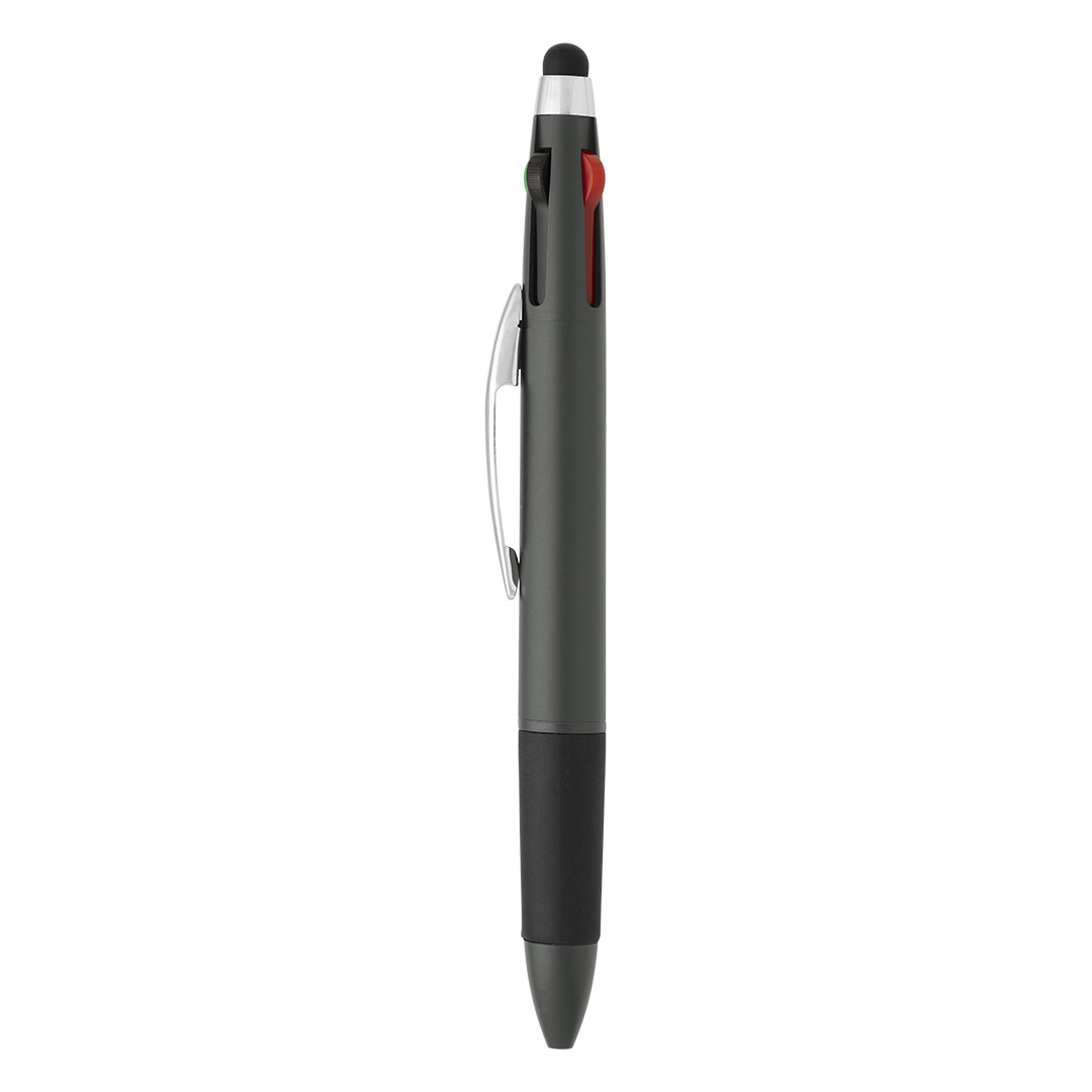 MULTIPEN, plastična „touch“ hemijska olovka, tamno siva