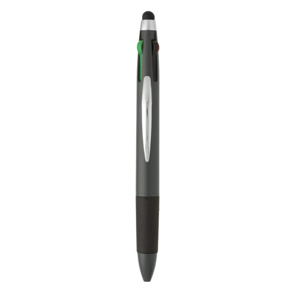 MULTIPEN, plastična "touch" hemijska olovka, tamno siva