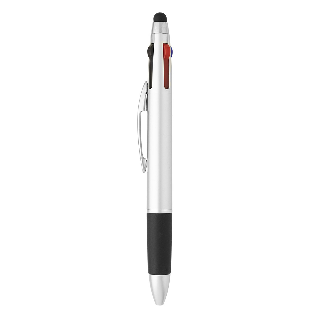 MULTIPEN, plastična „touch“ hemijska olovka, srebrna