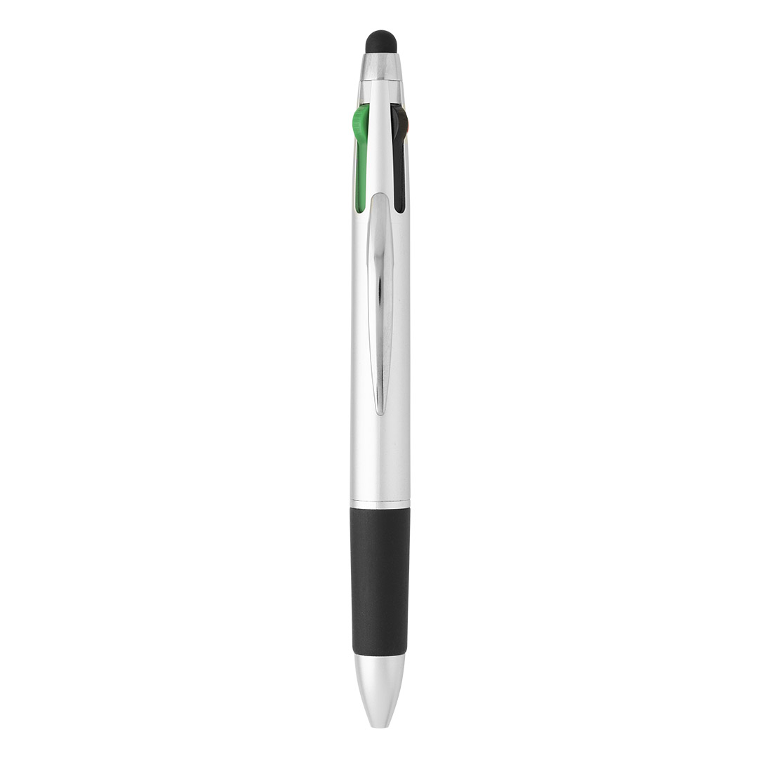 MULTIPEN, plastična „touch“ hemijska olovka, srebrna