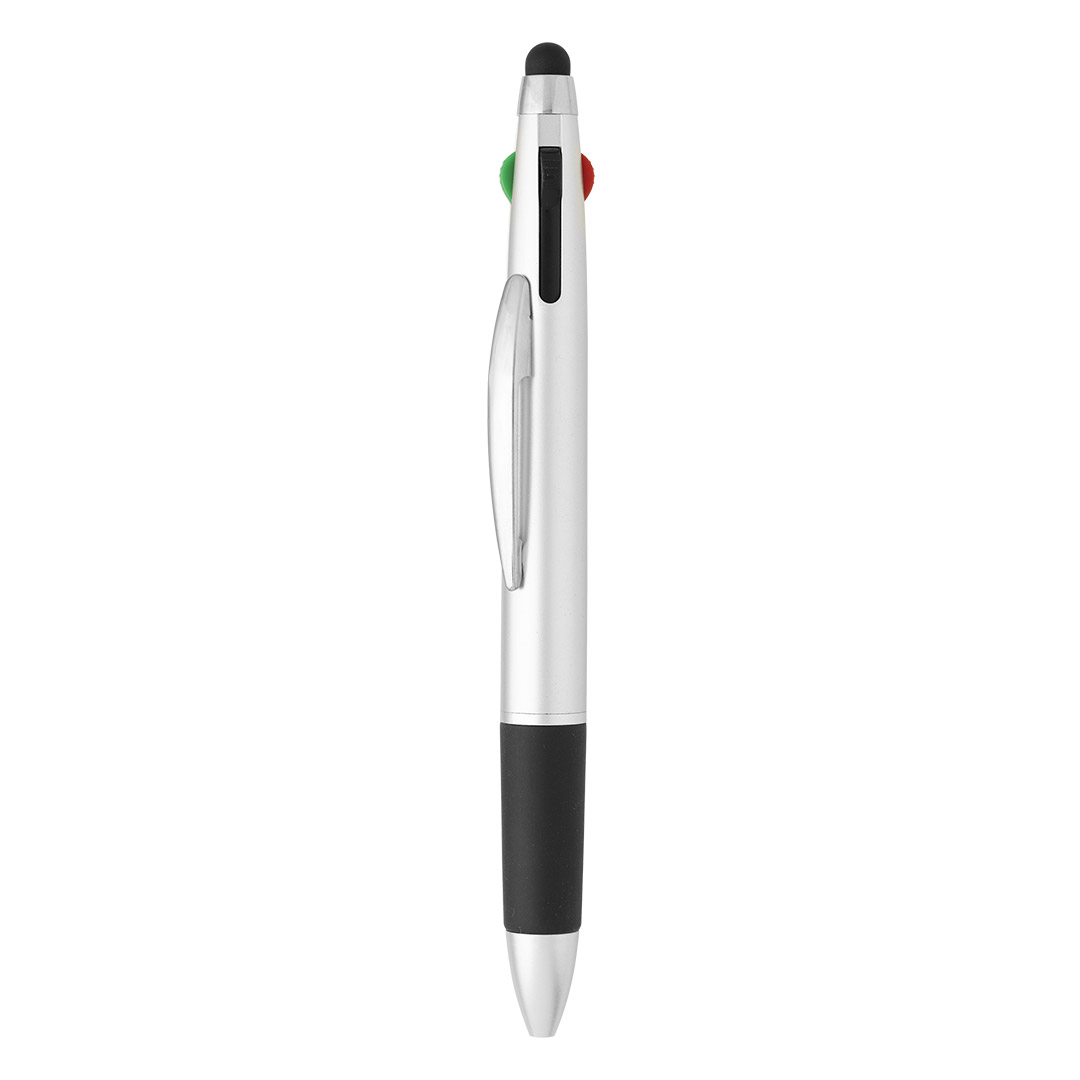 MULTIPEN, plastična „touch“ hemijska olovka, srebrna
