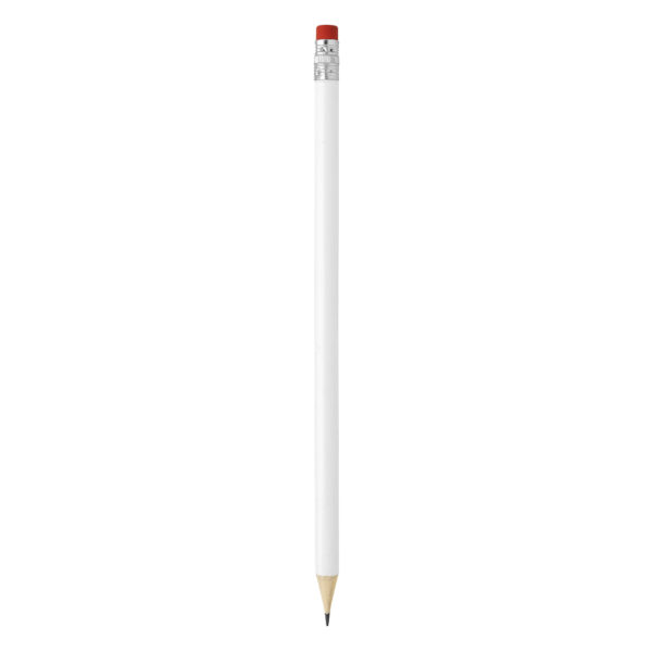PIGMENT WHITE, drvena olovka hb sa gumicom, crvena