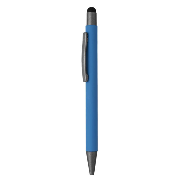 TITANIUM TOUCH, metalna "touch" hemijska olovka, azurno plava