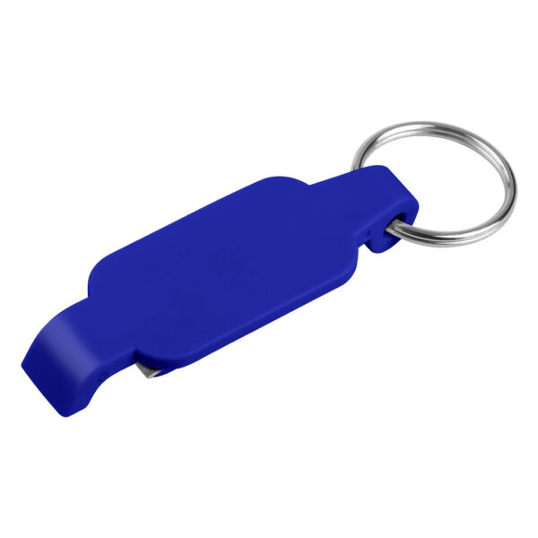 CLIPER, plastični privezak za ključeve sa funkcijom otvarača, plavi