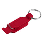 CLIPER, plastični privezak za ključeve sa funkcijom otvarača, crveni