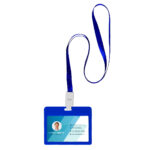 HOLDING, plastični uložak za identifikacionu karticu sa trakicom, rojal plavi