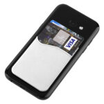 POCKET, silikonski držač kartica za telefon, beli