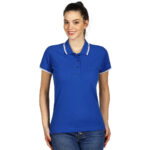 ADRIA, ženska pamučna polo majica, rojal plava
