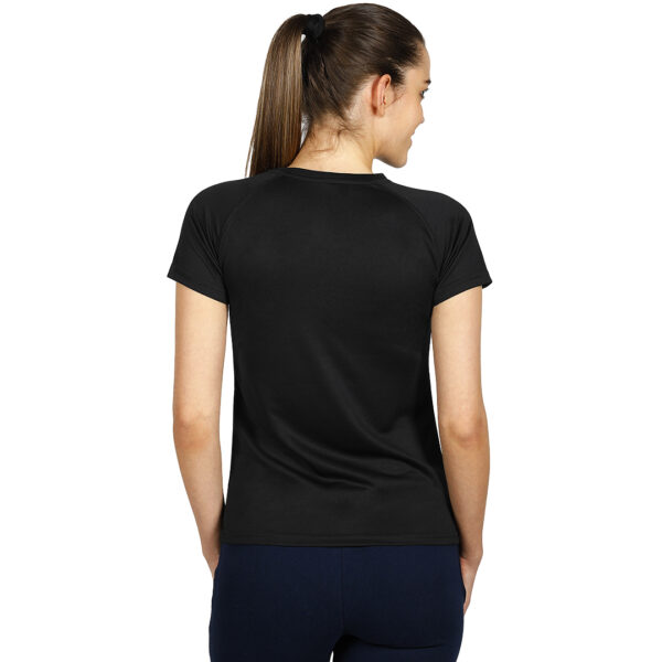 RECORD LADY, ženska sportska majica sa raglan rukavima, crna