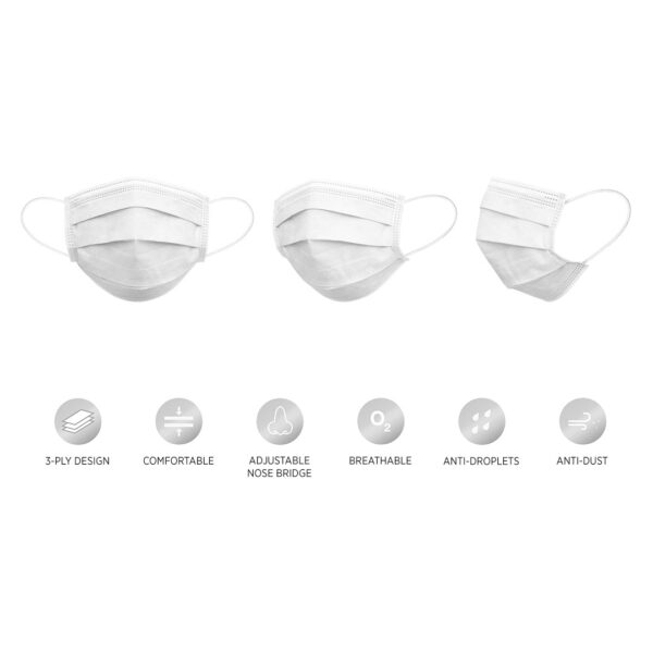 DFM 10, zaštitna maska za jednokratnu upotrebu, bela