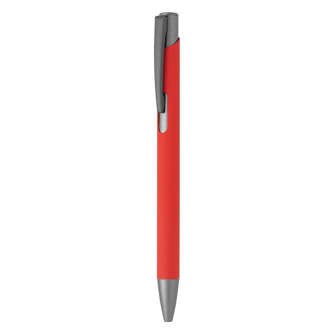 OGGI SOFT GRAY, metalna hemijska olovka, crvena