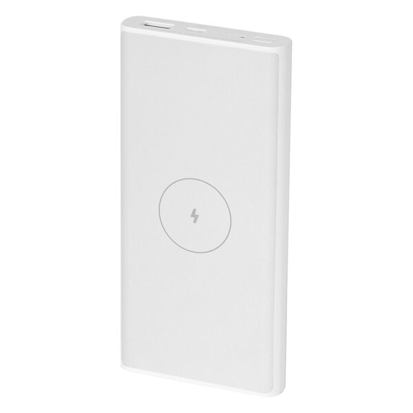 BUFFER, pomoćna baterija, 10.000 mah, bežično punjenje 10w, bela