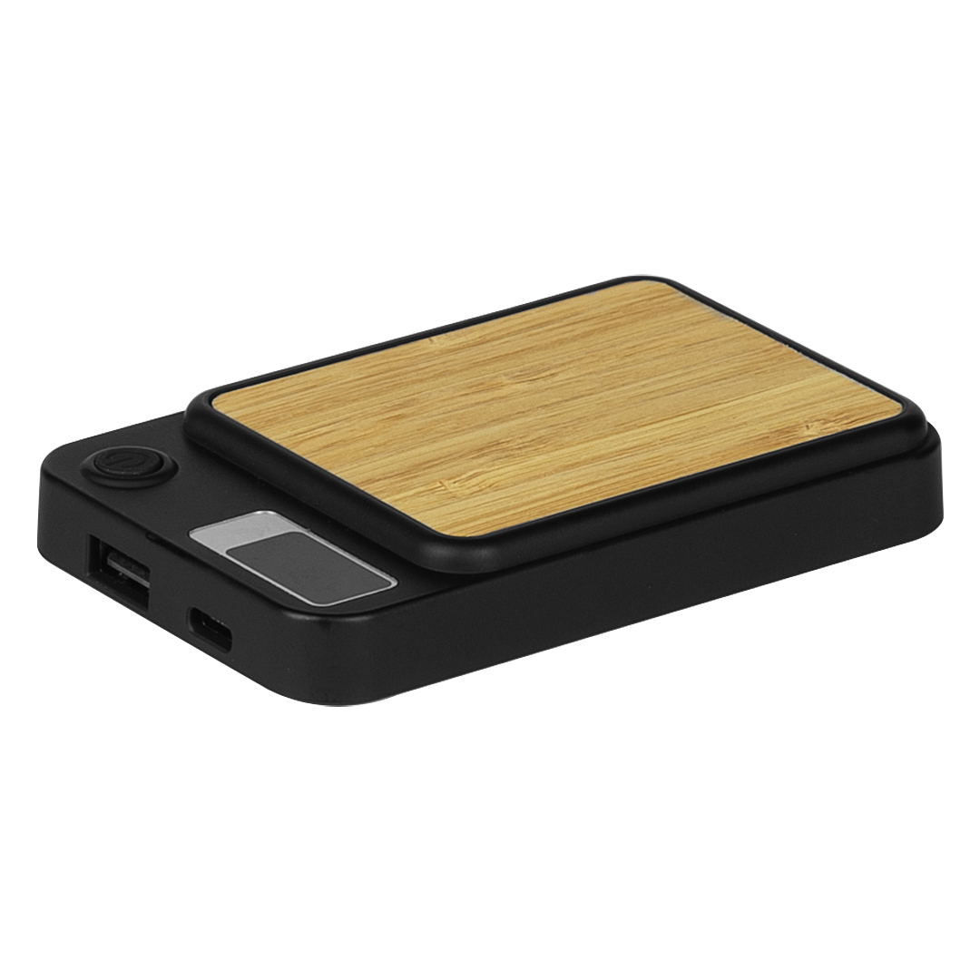 BINARY, pomoćna baterija sa magnetom, 5.000 mah, bežično punjenje, 5w, crna