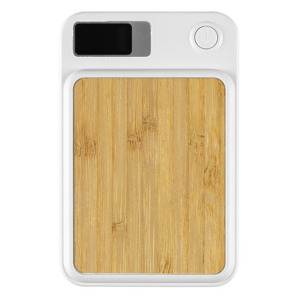 BINARY, pomoćna baterija sa magnetom, 5.000 mah, bežično punjenje, 5w, bela