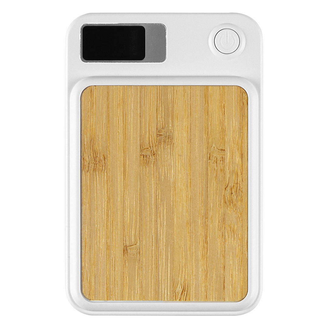 BINARY, pomoćna baterija sa magnetom, 5.000 mah, bežično punjenje, 5w, bela