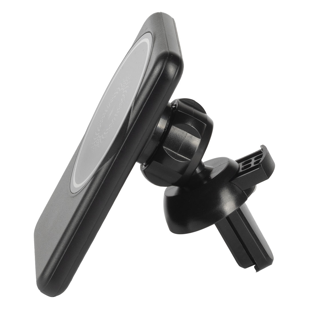 ALTUS, držač i bežični punjač mobilnih telefona sa magnetom, 15w, crni
