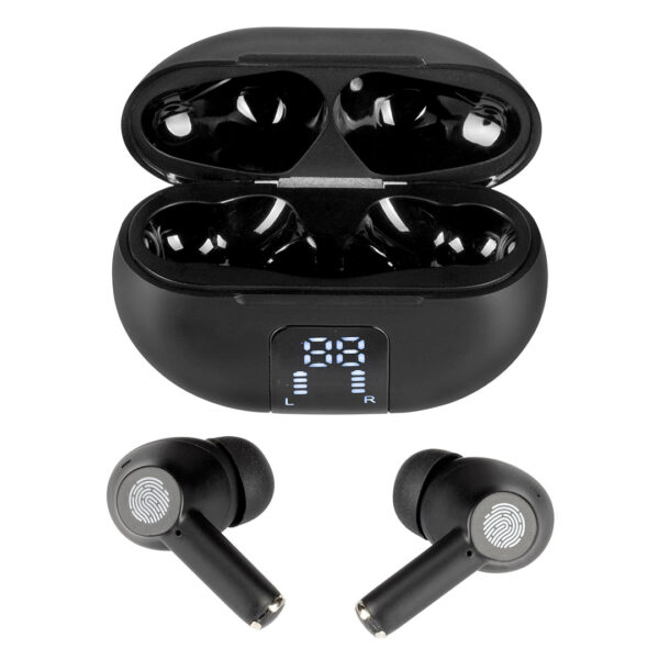 TENOR, bežične stereo slušalice, crna