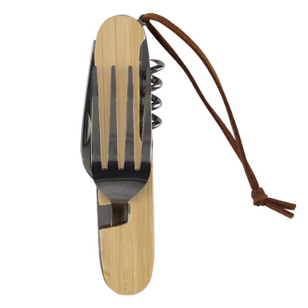 BONK, višenamenski set pribora sa 6 funkcija, bež