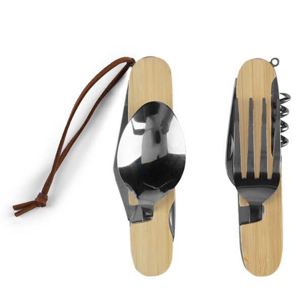 BONK, višenamenski set pribora sa 6 funkcija, bež