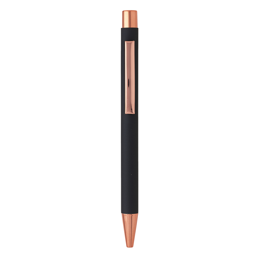 TITANIUM ROSE GOLD, metalna hemijska olovka, plava