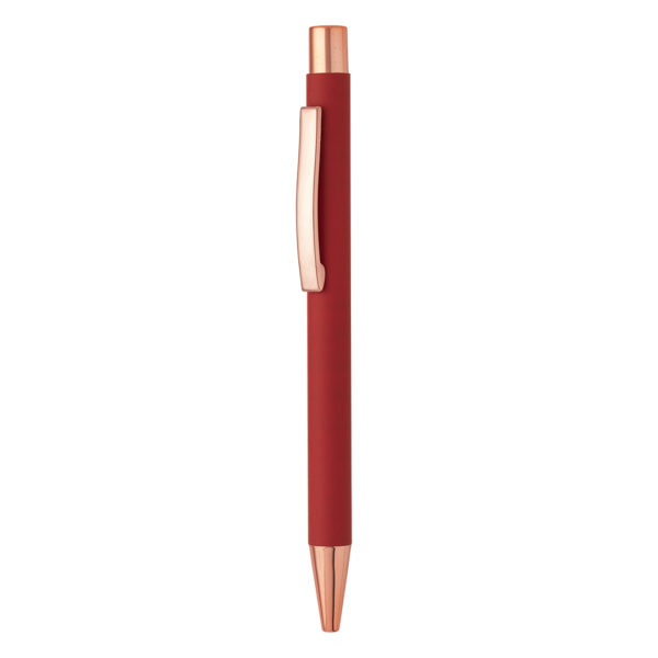 TITANIUM ROSE GOLD, metalna hemijska olovka, crvena